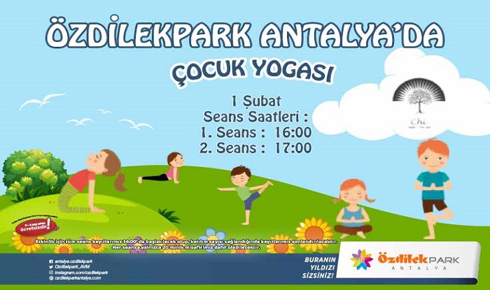 ÇOCUK YOGA ETKİNLİĞİ ÖZDİLEKPARK ANTALYA'DA