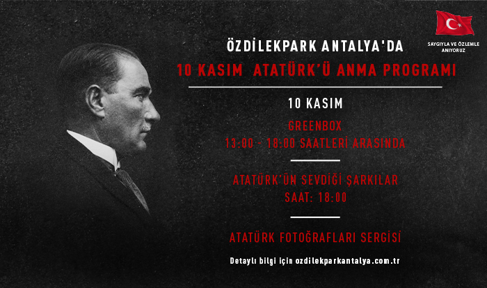 10 KASIM ATATÜRK'Ü ANMA PROGRAMI!