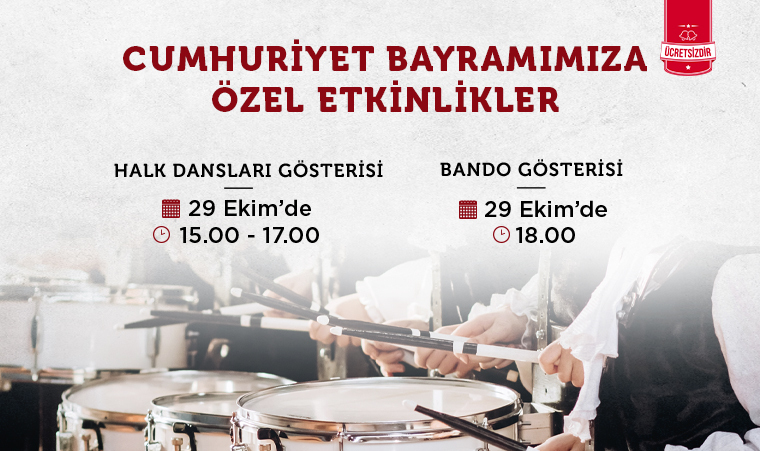 CUMHURİYET BAYRAMIMIZA ÖZEL ETKİNLİKLER ÖZDİLEKPARK ANTALYA'DA!
