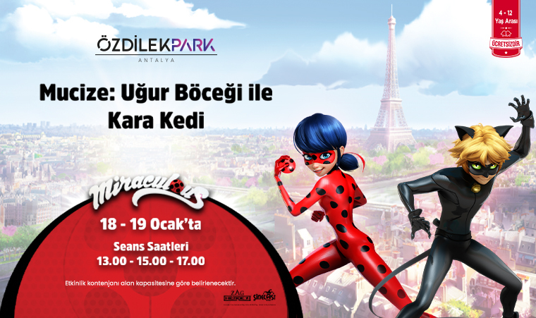 MUCİZE: UĞUR BÖCEĞİ İLE KARA KEDİ ÖZDİLEKPARK ANTALYA'DA!
