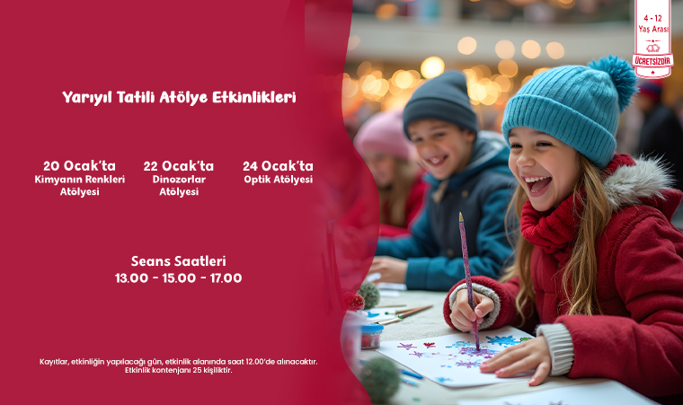 YARIYIL TATİLİ ATÖLYE ETKİNLİKLERİ!